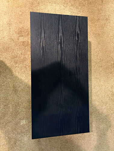 Black rectangular wood coffee - rectangular,