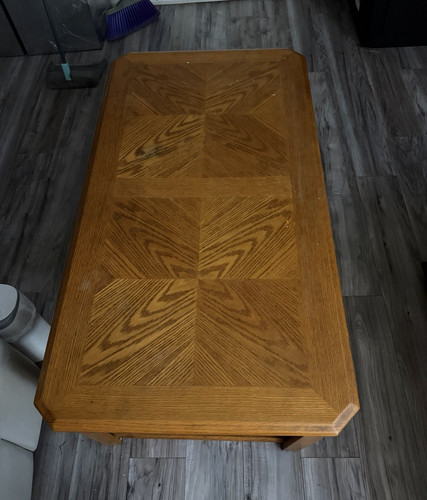 Rectangular wood coffee - wood, table