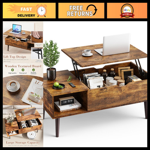 Lift top wooden coffee - coffee, table