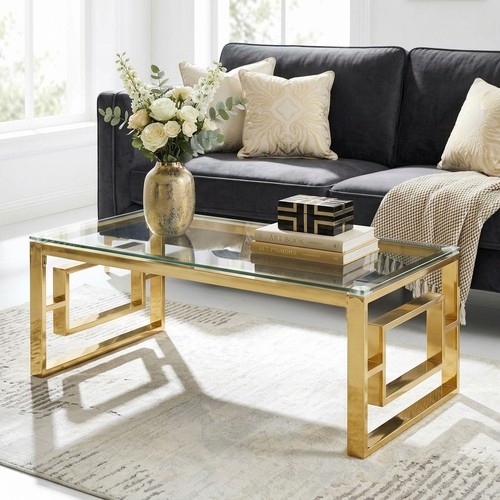 Rectangular gold coffee - rectangular,