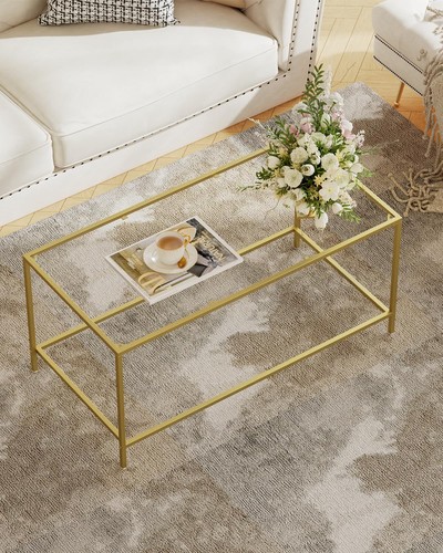 Glass coffee table - glass, modern