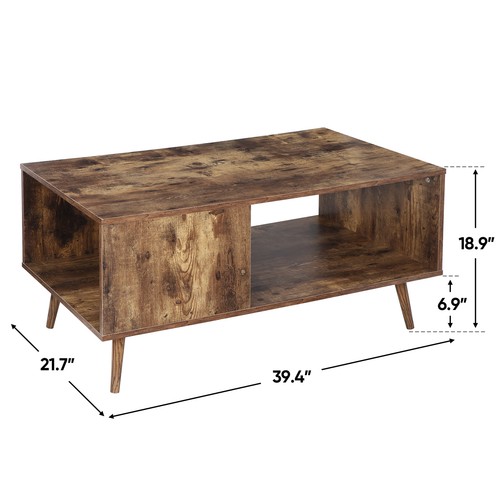 Rectangular coffee tee table - coffee,