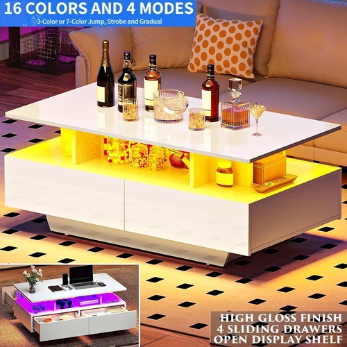 Modern high gloss led coffee - high,