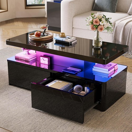 Led coffee table - coffee,