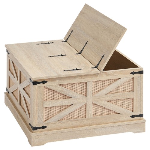 Rattan coffee table rectangle - table,