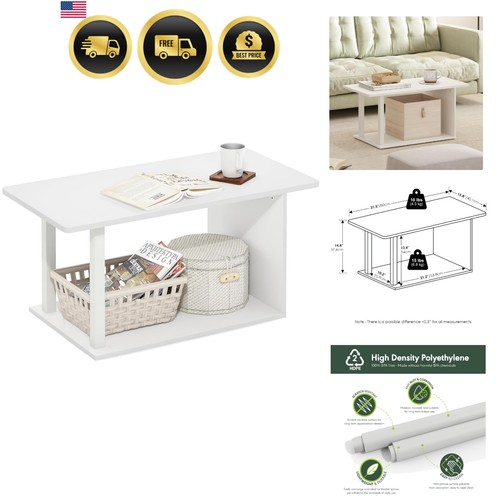Modern coffee table white open - modern,