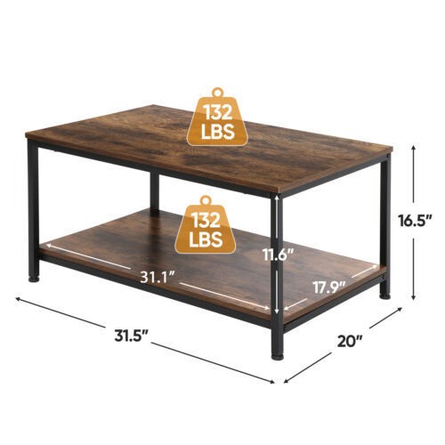 Rustic wood coffee - 31"rustic,