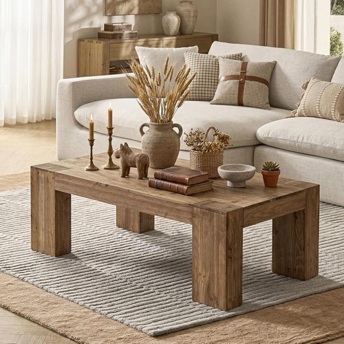 Inch solid wood coffee - wood,