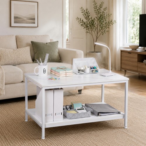 White coffee table - white,