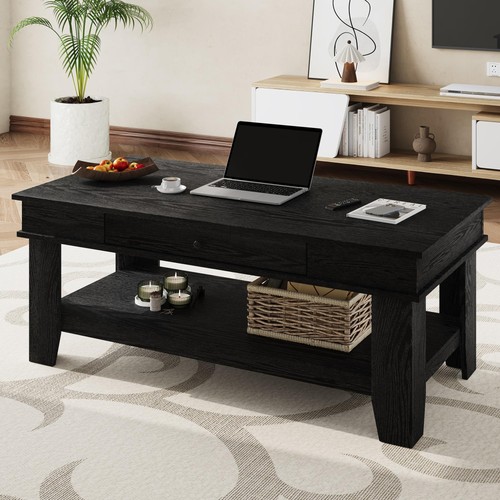 Modern black coffee - coffee, table
