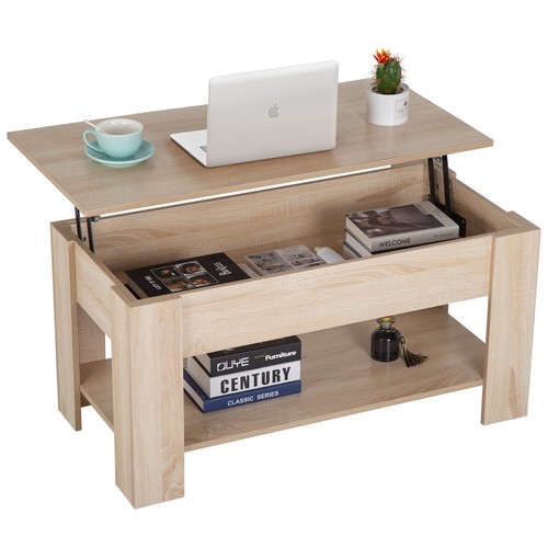 Lift top coffee table - coffee, with
