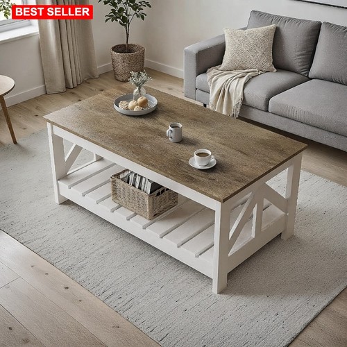Farmhouse coffee table - coffee, storage